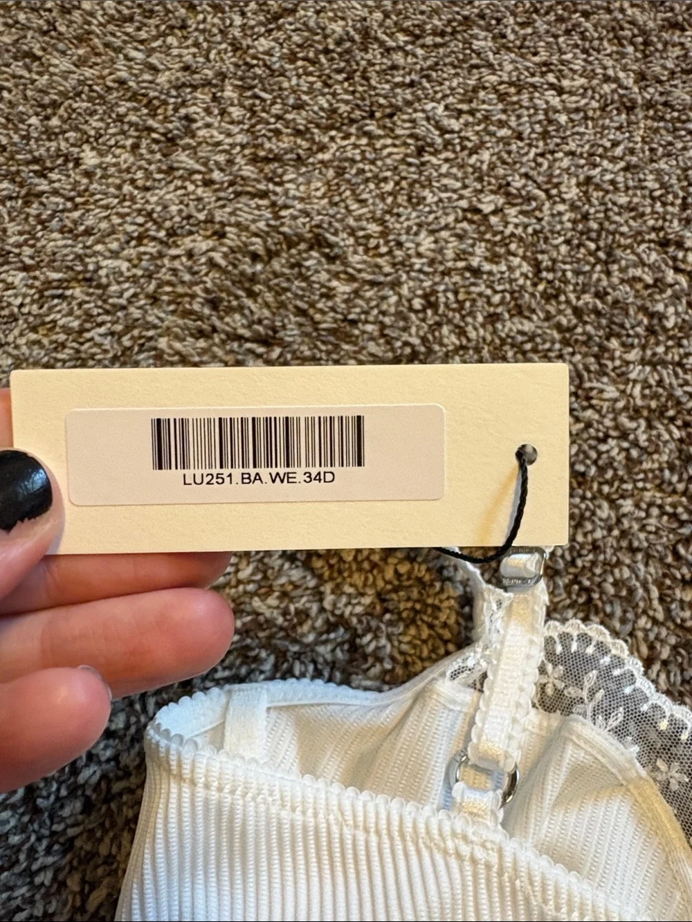 NWT Lounge Ribbed Balcony Bra 34D